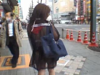 Mikan Astonishing Asian Schoolgirl Enjoys Public