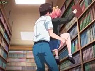 Adoleshent anime student gets screwed