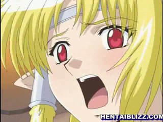 Blondie hentai elfs papat sawetara hard fucked