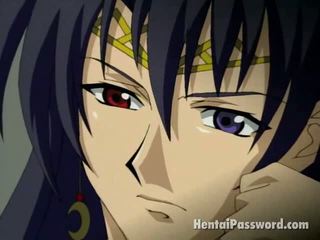 Schattig blondine anime gal getting constricted vastgrijpen penetrated door een thick lul