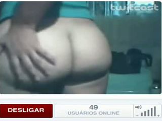 Professora daniela exibindose na webcam