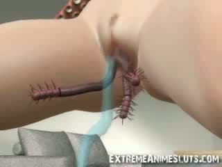 Lain daripada yang lain tentacles bang 3d gadis!