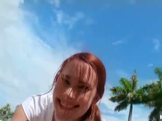 Sporty Melody Jordan fucked and facialed