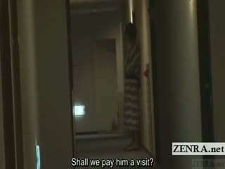 Subtitled japoneze gyaru grup fvml fellatio në hotel