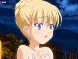 Blondi cutie anime gets pounded