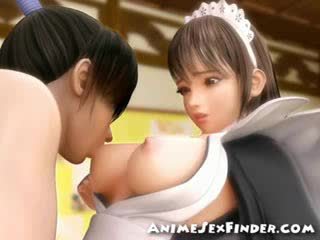 3D Lactating jap Maid!