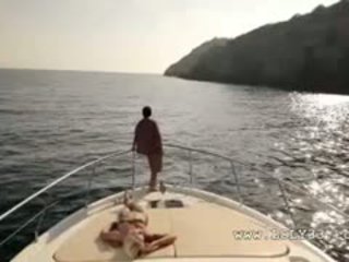 Збуджена мистецтво секс на the яхта