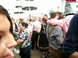 Public Blowjob At Oktoberfest!