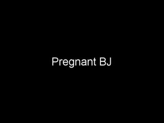 Pregnant blonde rubs clit and sucked