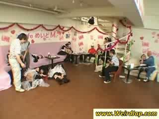 Hottie asian maids gets humiliated