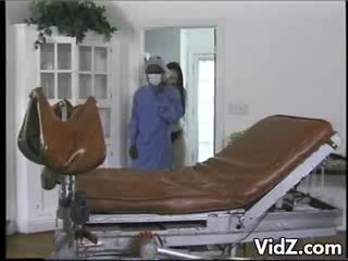 preggo slut fucked by latex nurses