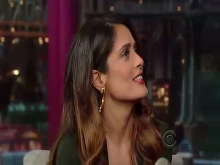 Salma hayek letterman ショー