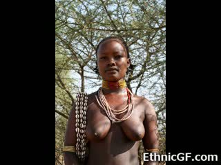 实 非洲人 女孩 从 tribes!