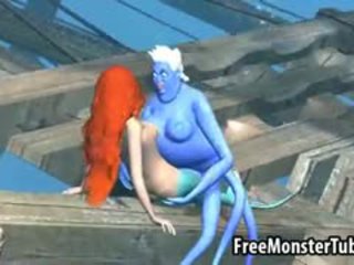 3D Ariel Gets Fucked Hard By Ursula Underwater