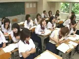 Japanese Classroom Jerking and Fucking in School T Video