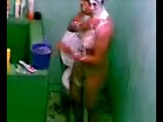 Indian Tamil maid in shower hidden cam