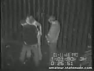 Teen Gang Bang On Security Cam