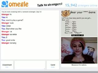 Omegle gry część 2 - gorące brunette- przez anonymous