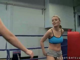 Two hot european girls fighting