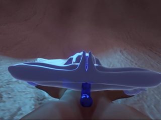 Blue Alien Slime Girl Fucks Human in Cave: Free HD Porn 54
