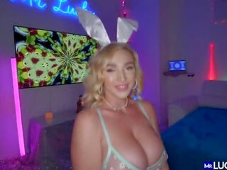 Busty Blonde Easter Bunny With Anal Dildo Porn Videos