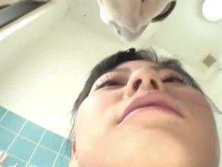 Uncensored tiny Japanese teen soapy handjob in shower Porn Videos