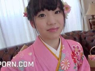 18yo Japanese girl Dressed In Kimono Like Hot Blowjob And Pussy Creampie Porn Videos