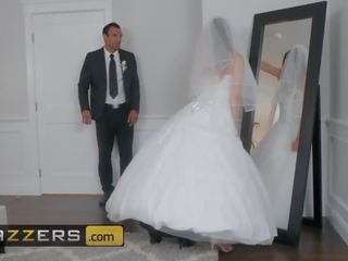 kissing, brazzers film, i freskët wedding video