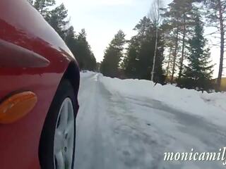 Monicamilf s 車 breaksown で ザ· ノルウェー語 winter