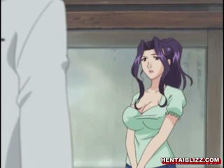 Mẹ nhật bản hentai gets squeezed cô ấy bigboobs