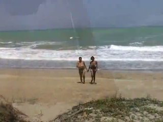 lesbians, shaved pussy, beach