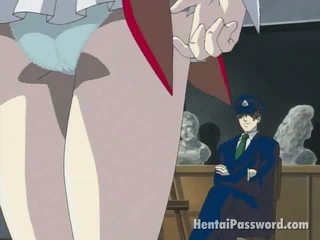 Skinny Brunette Anime Hotty Stripping Panties And Masturbating Wet Pussy On The Floor