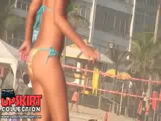 The playful bikini dolls with sange and fresh bodies are having pantai fun with the ball